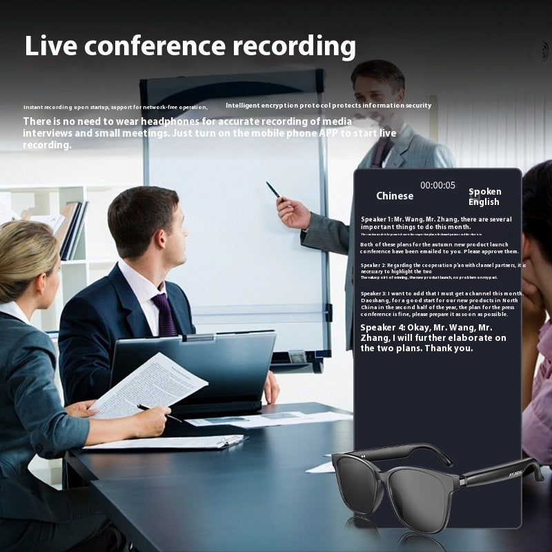 Last Day Promotion 49% OFF🔥-AI Wireless Bluetooth Translation Glasses