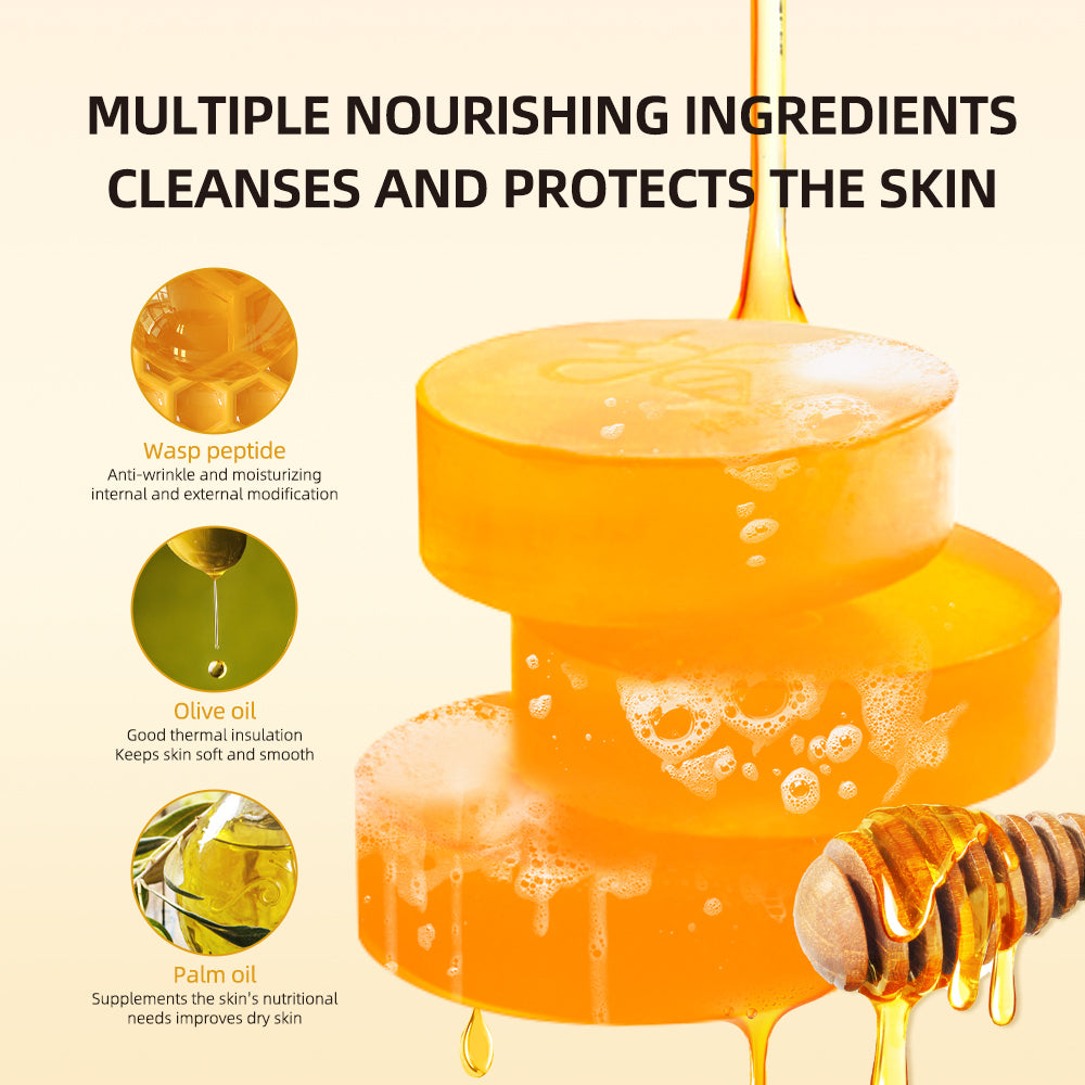 KELEEK® BEE VENOM ESSENTIAL OIL MULTI-PURPOSE HANDMADE SOAP, SUITABLE FOR FACE AND BODY
