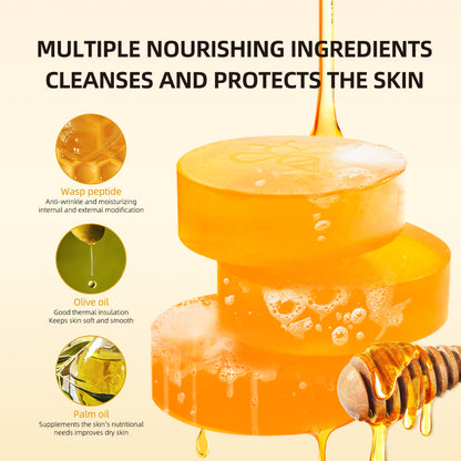 KELEEK® BEE VENOM ESSENTIAL OIL MULTI-PURPOSE HANDMADE SOAP, SUITABLE FOR FACE AND BODY